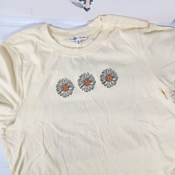 🔹️NWT Love & Lazy Days Yellow "Grand Canyon" Cuffed Sleeve Top Medium - Picture 5 of 12